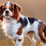 Raza de perro Cavalier King Charles spaniel tricolor - Información
